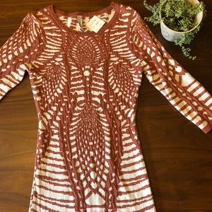 Body con quarter sleeve dress